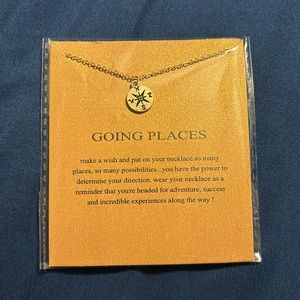 Going places gold necklace